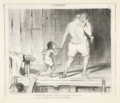 Cuando los niños se han portado bien de Honoré Daumier