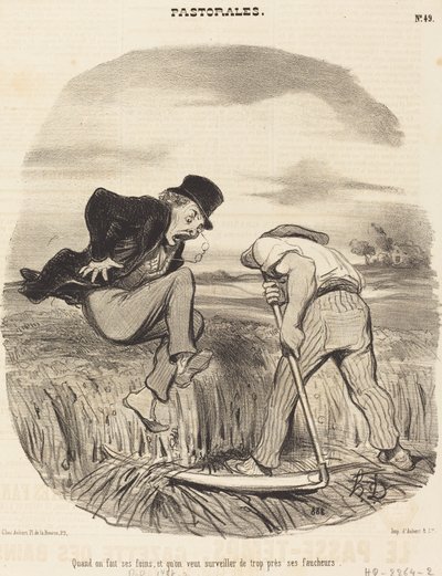 Cuando se hace el heno... de Honoré Daumier