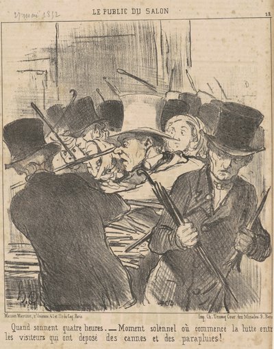 Cuando suenan las cuatro de Honoré Daumier