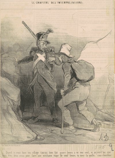 Cuando estabas en tu pueblo habrías... de Honoré Daumier