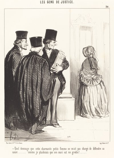 Qué lástima que esta encantadora... mujer... de Honoré Daumier