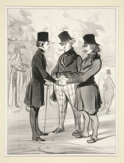 Que feliz encuentro de Honoré Daumier