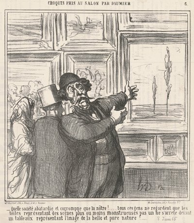 Qué sociedad abatida y corrompida... de Honoré Daumier