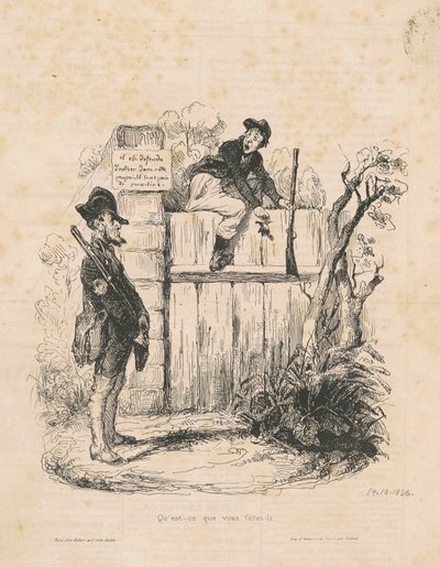 ¿Qué haces ahí...? de Honoré Daumier