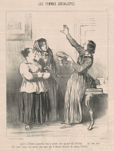 ¿Qué es la mujer hoy en la sociedad...? de Honoré Daumier