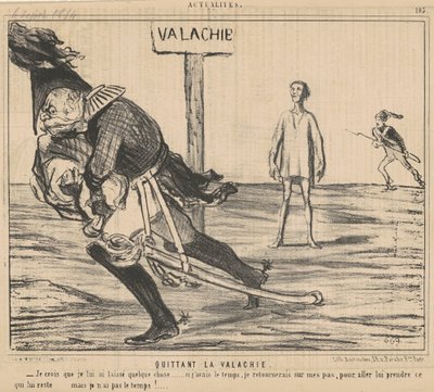 Saliendo de Valaquia de Honoré Daumier