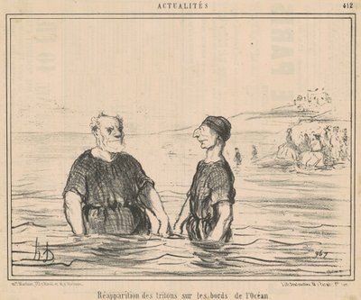 Reaparición de los tritones ... del océano de Honoré Daumier