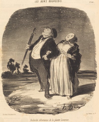 Búsqueda Infructuosa del Planeta Leverrier de Honoré Daumier