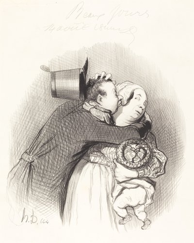 Encuentro de la campesina de Honoré Daumier