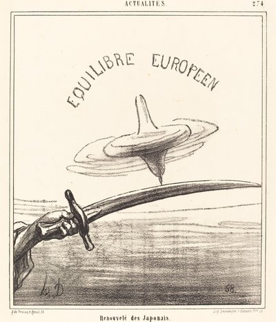 Renovado de los japoneses de Honoré Daumier