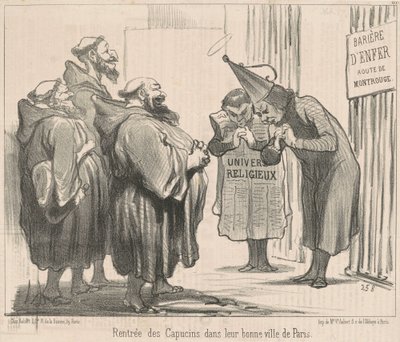 Regreso de los capuchinos en... París de Honoré Daumier