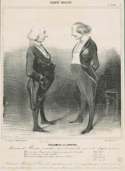 Ajuste de cuentas de Honoré Daumier
