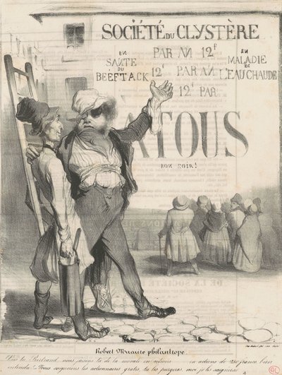 Robert Macaire filántropo de Honoré Daumier