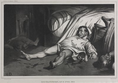 Rue Transnonain, el 15 de abril, 1834 de Honoré Daumier