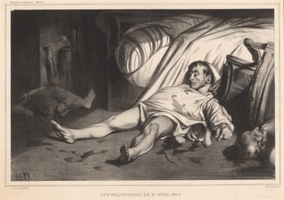 Rue Transnonain, el 15 de abril de 1834 de Honoré Daumier