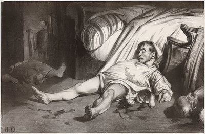 Rue Transnonain, el 15 de abril de 1834 de Honoré Daumier