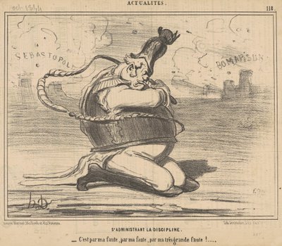 Administrándose la Disciplina... de Honoré Daumier