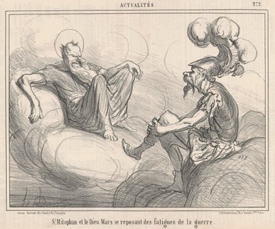 San Mitofán y el dios Marte de Honoré Daumier