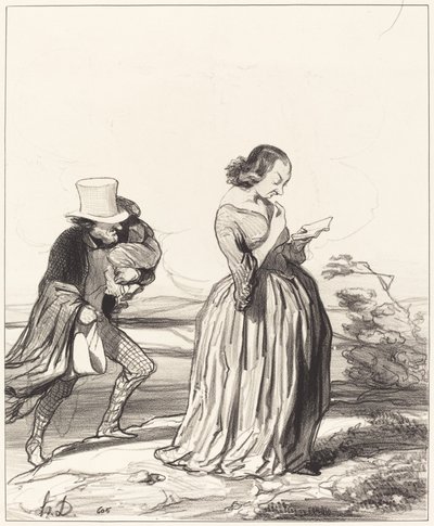 ¡Saperlotte!... que me gustaría... que mi esposa haya terminado... de Honoré Daumier