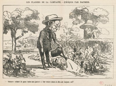 Malditas ensaladas ... de Honoré Daumier