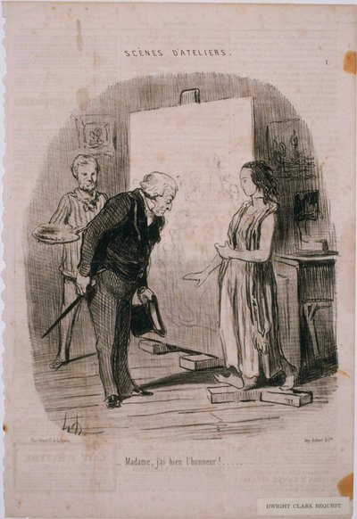 Escenas de Taller- ¡Madame, tengo el honor! de Honoré Daumier