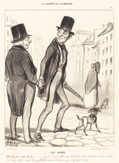 Siete horas de Honoré Daumier