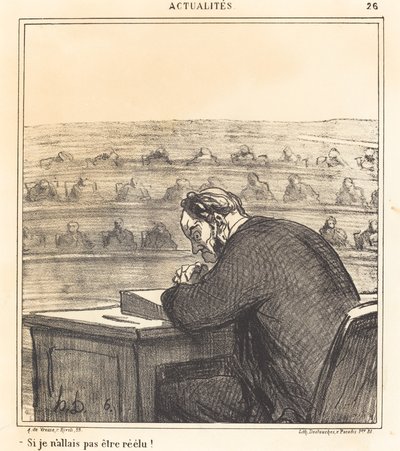 ¡Si no fuera a ser reelegido! de Honoré Daumier