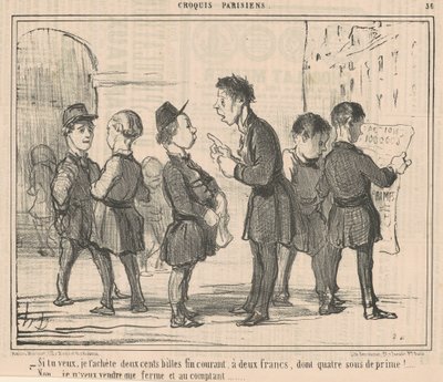 Si quieres, te compro doscientas canicas... de Honoré Daumier
