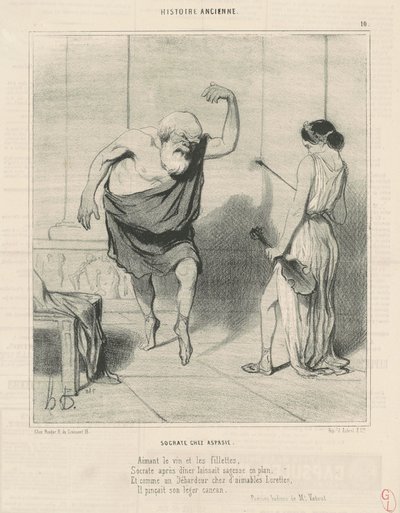 Sócrates en Casa de Aspasia de Honoré Daumier
