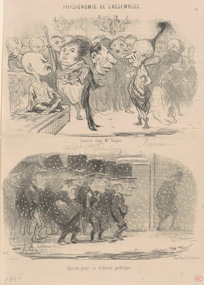 Velada en casa del Sr. Dupin de Honoré Daumier