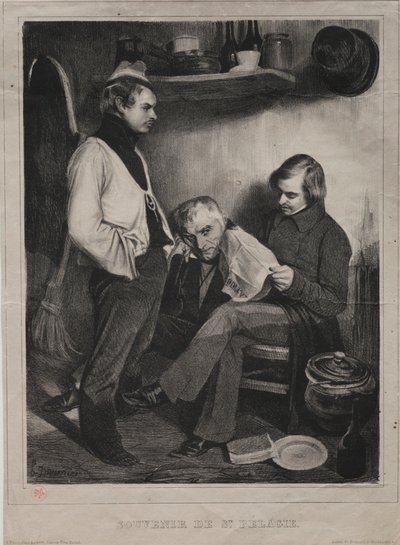 Souvenir de la prisión de Ste. Pélagie, 1834 de Honoré Daumier