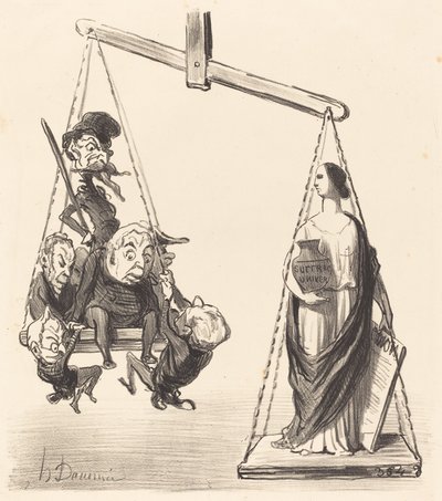 Sufragio universal de Honoré Daumier