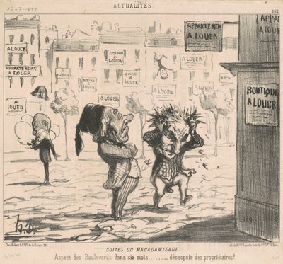 Suites del macadamisado de Honoré Daumier