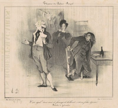 Teatro del palacio real de Honoré Daumier