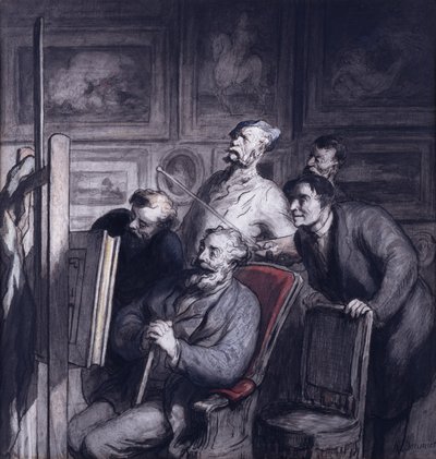 Los Aficionados de Honoré Daumier