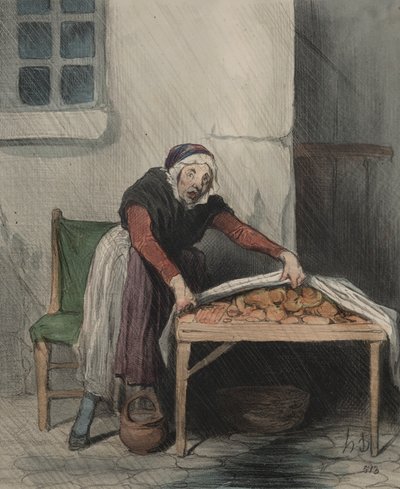 The Chapter of Interpretations, plate 8: Each burn fears cold water de Honoré Daumier