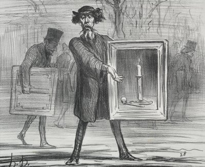 La Exposición de 1859 (placa 1): ¡Han Rechazado esto, los Ignorantes! de Honoré Daumier