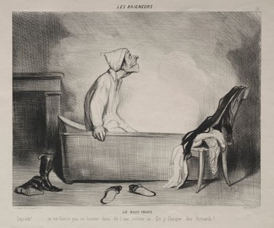 El baño caliente de Honoré Daumier