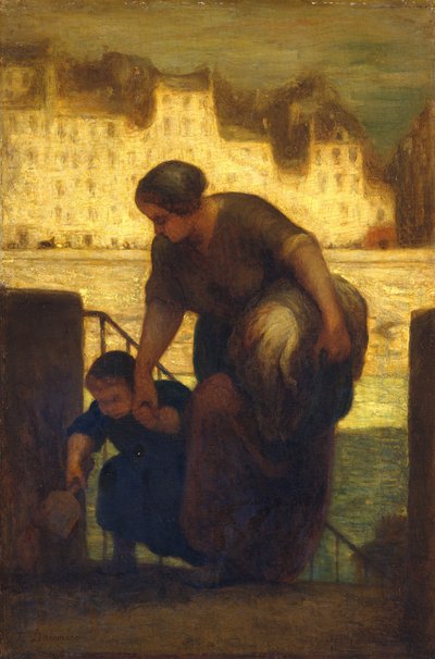 La lavandera de Honoré Daumier