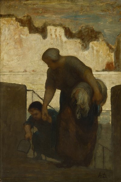 La lavandera, ca 1863 de Honoré Daumier