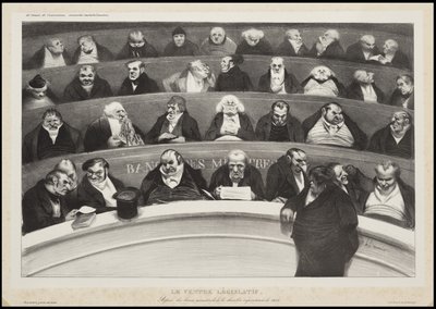 El vientre legislativo, 1834 de Honoré Daumier