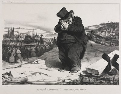 La Asociación Mensual, placa 22: ¡Fallaste Lafayette! ¡Te lo mereces, mi viejo amigo!, 1834 de Honoré Daumier