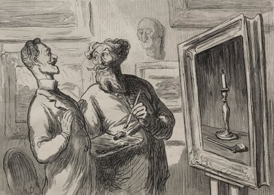 Los pintores: Un realista siempre encuentra a otro realista que lo admire de Honoré Daumier
