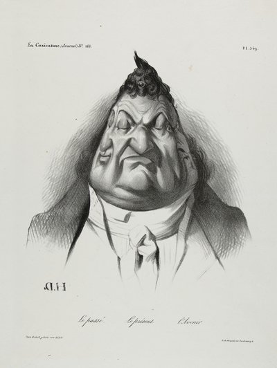 El Pasado, el Presente, el Futuro, placa 349, 1834 de Honoré Daumier