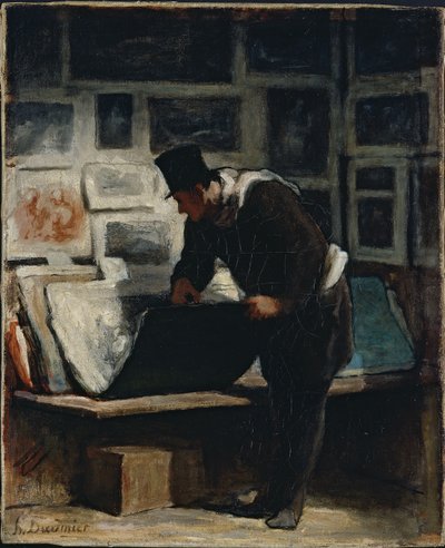 El coleccionista de grabados de Honoré Daumier
