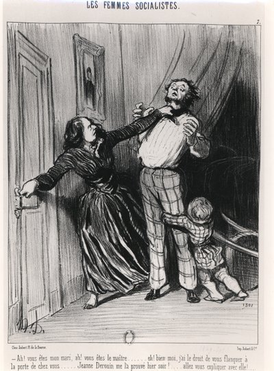 Las mujeres socialistas, 1849 de Honoré Daumier
