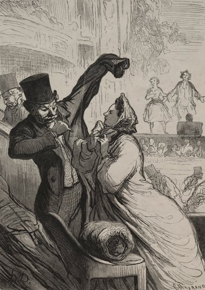 El Teatro: La Última Escena de Honoré Daumier