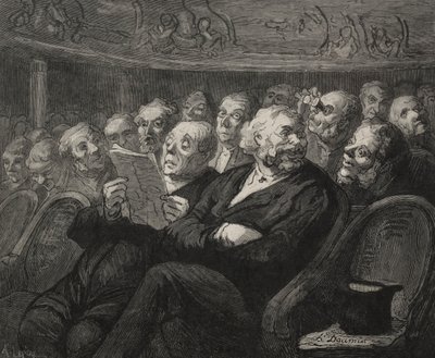 El Teatro: El Foso de la Orquesta de Honoré Daumier