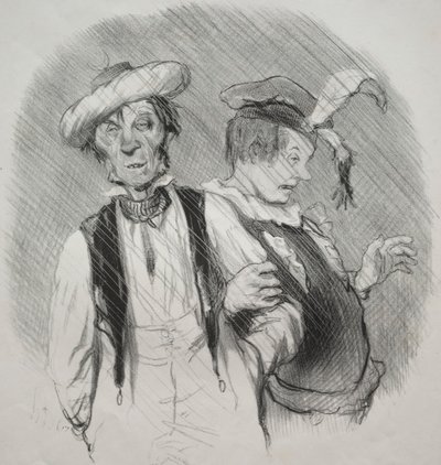 The beautiful days of life, plate 18: Mardi gras de Honoré Daumier
