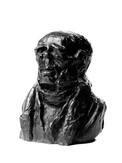 Las cargas de bustos de las "Celebridades del Justo Medio" Caricatura de Benjamin Delessert (1773-1847), industrial y diputado. El terminal terco. Escultura de Honoré Daumier (1808-1879) siglo XIX de Honoré Daumier